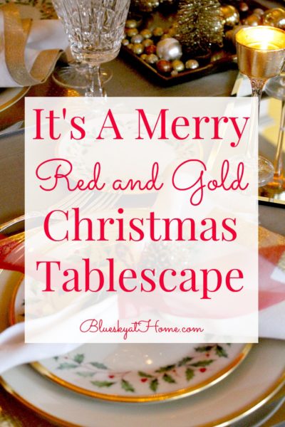 Christmas tablescape graphic