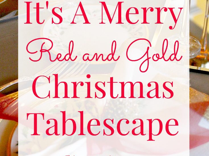 Christmas tablescape graphic