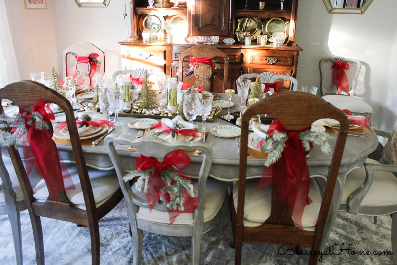 Christmas tablescape embellishments