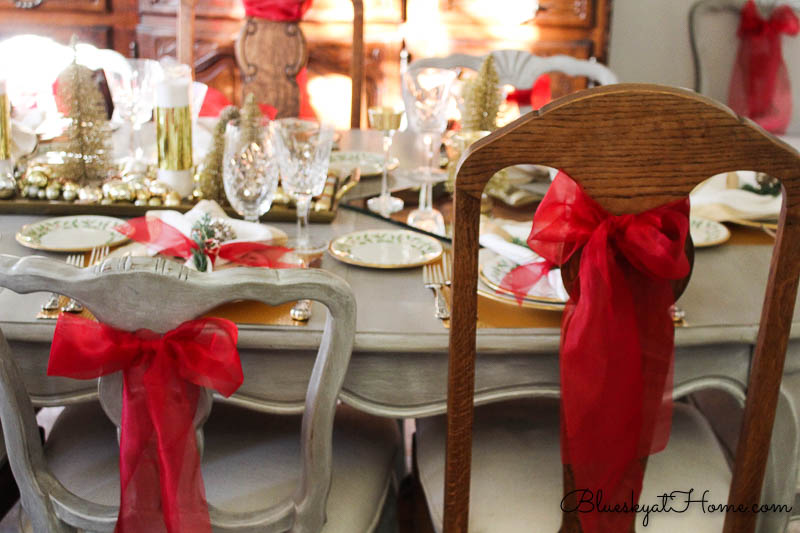 Christmas tablescape embellishments