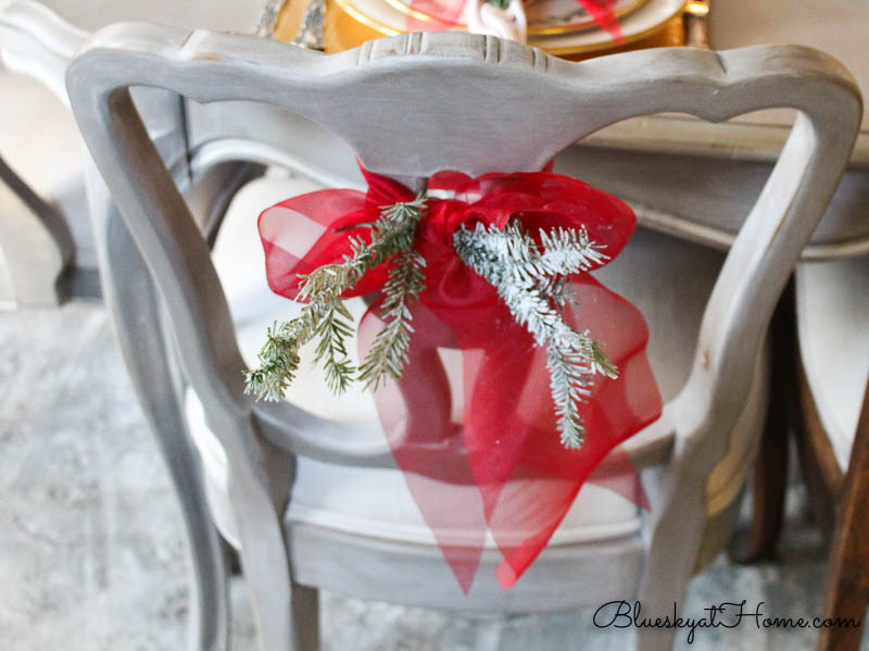 Christmas tablescape embellishments