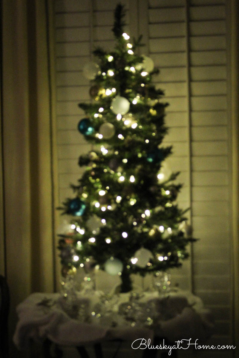 Christmas tree in the bedroom