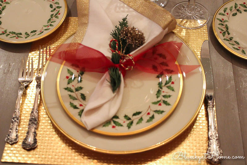 Christmas tablescape