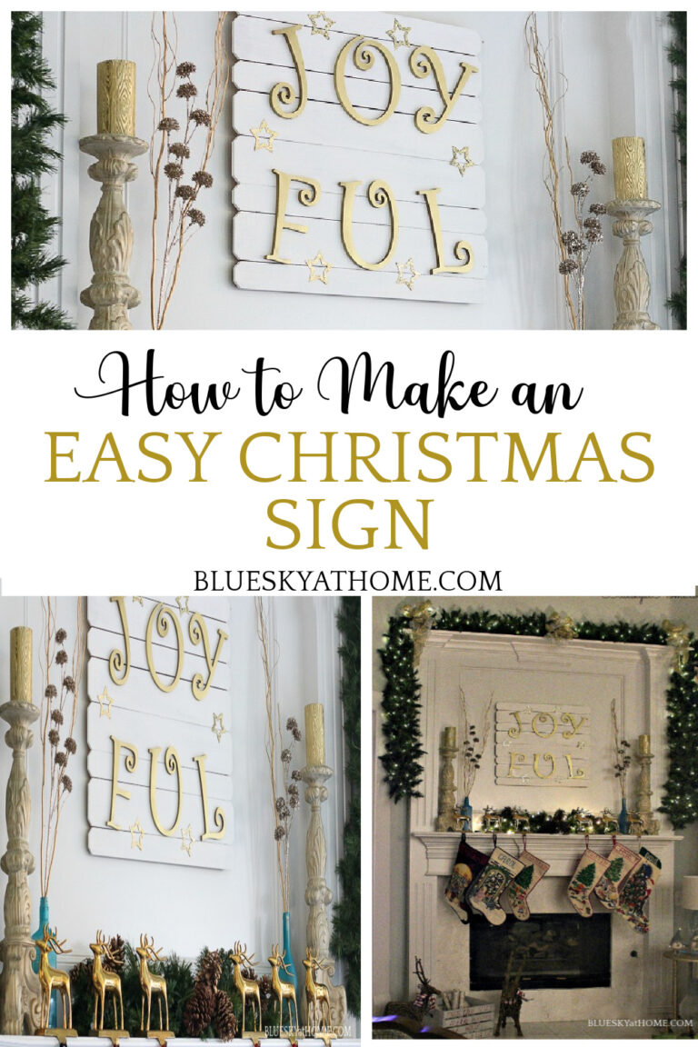 How to Make an Easy Christmas Sign