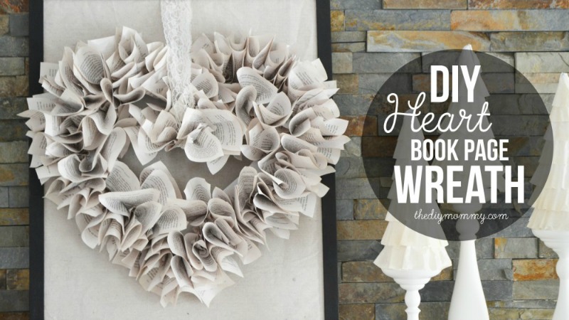 paperback paper wreath