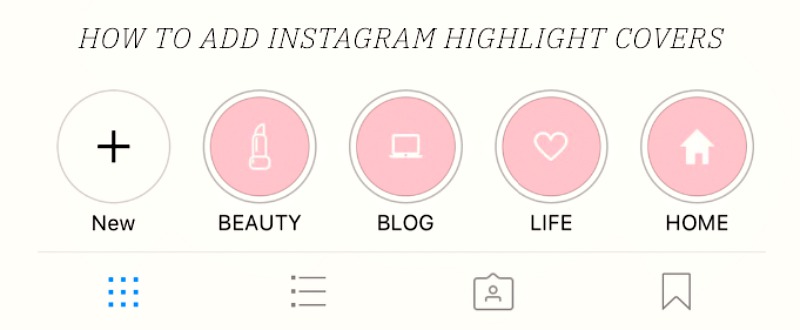 Instagram Highlight Buttons Graphic