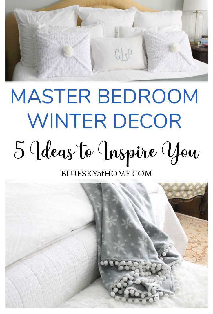 master bedroom winter decor