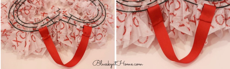 ribbon hanger for wreath