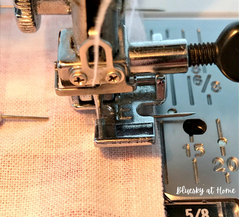 sewing machine for making napkins