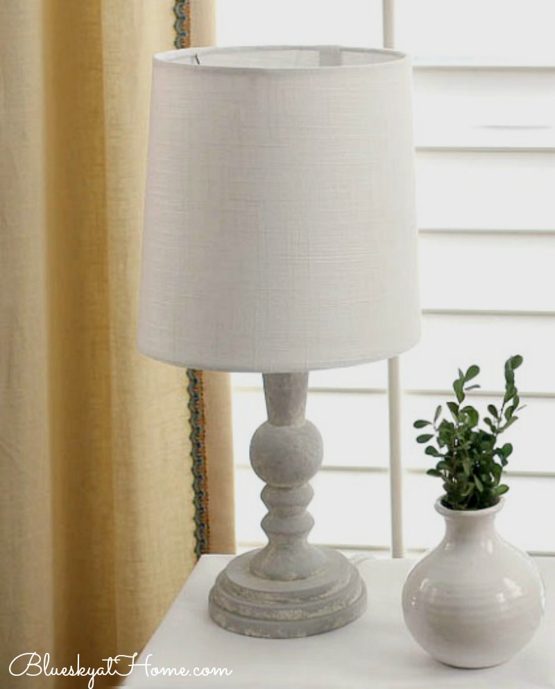 lamp with white shade