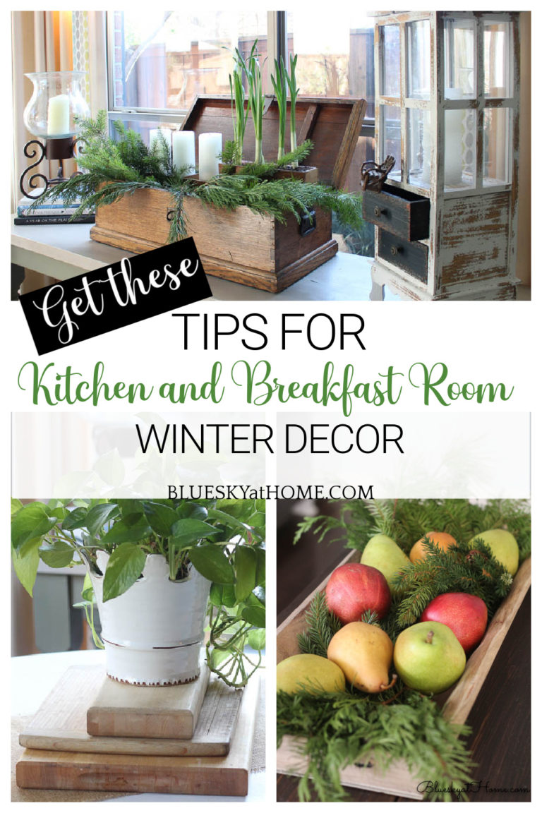 Tips for Kitchen and Breakfast Room Winter Decor