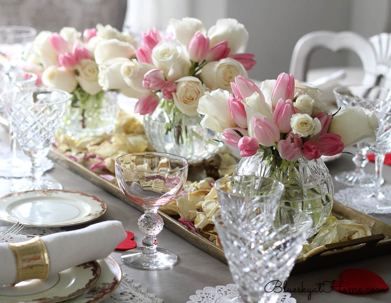 vintage Valentine tablescape