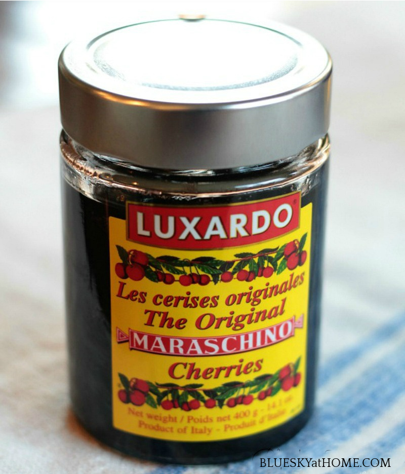 jar of Luxardo cherries