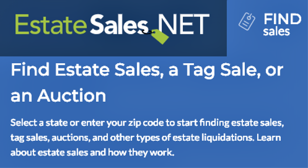 estate sales home page