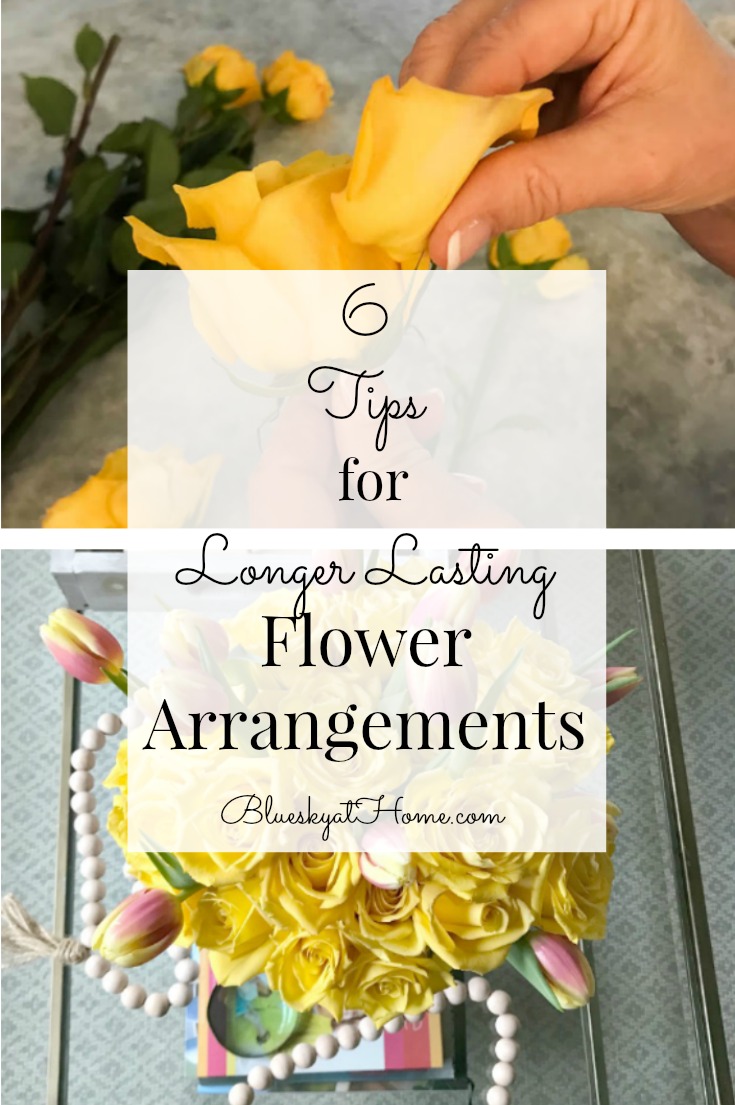 flower arranging tips graphic
