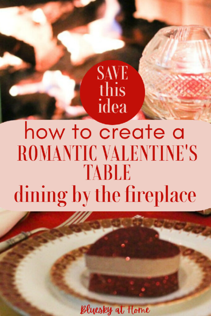 romantic Valentine's tablescape graphic