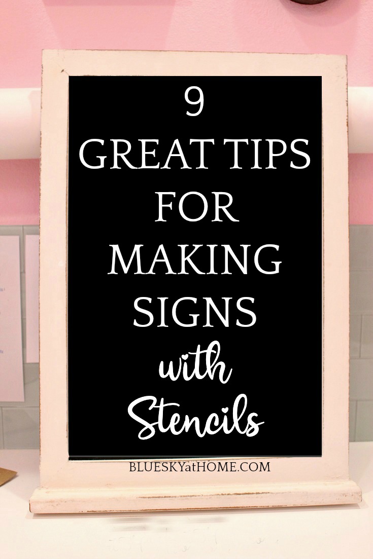Tips to Make Signs with Stencils