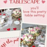 ladies vintage Valentine's tablescape grapic