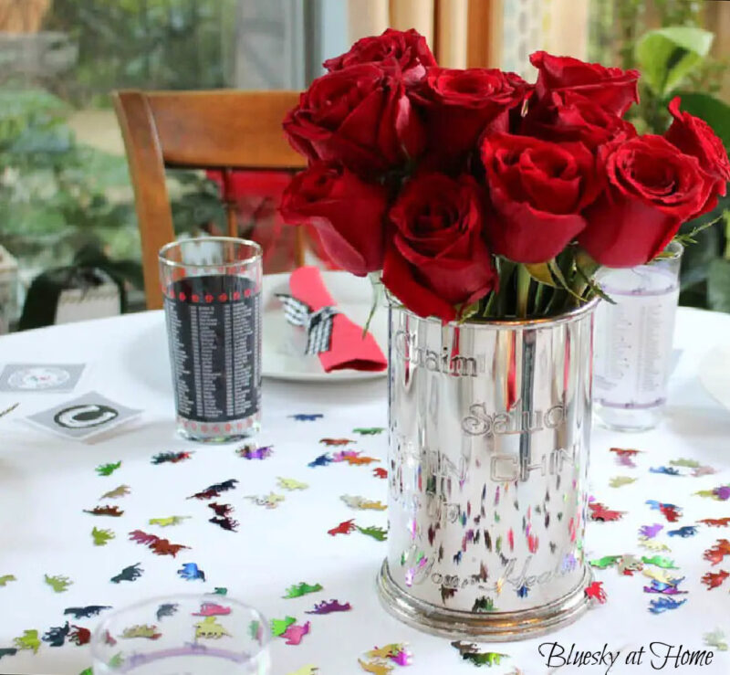 Kentucky Derby rose decorations 