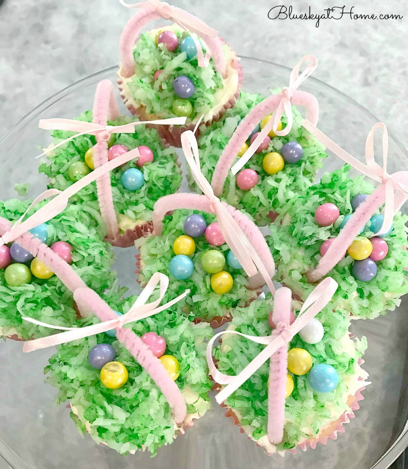 Easter Cupcake flatlay