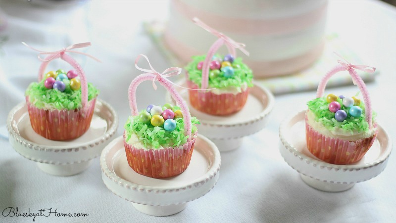 Easter Basket Cupcakes 