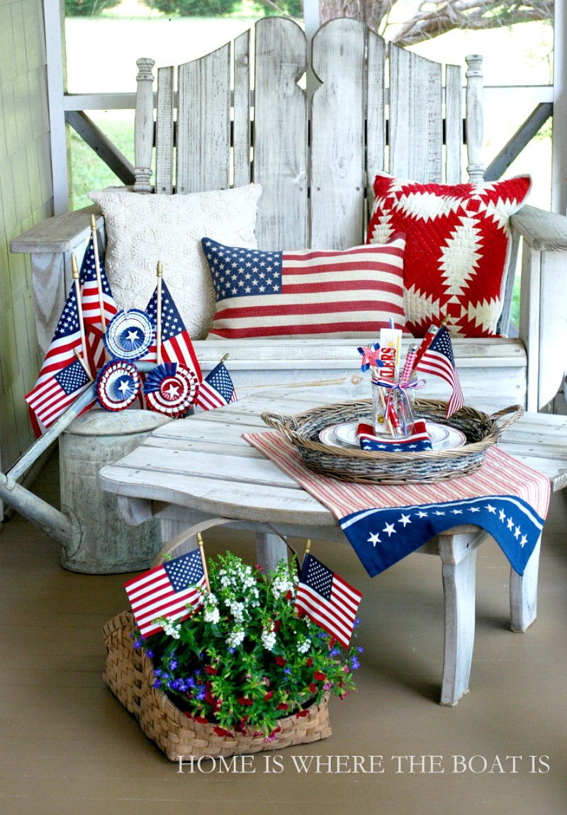 4th of July Vignette from Home is Where the Boat Is