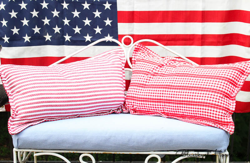 4th of July vignette pillows