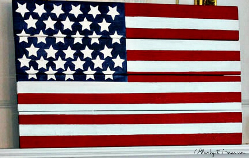 DIY painted American flag