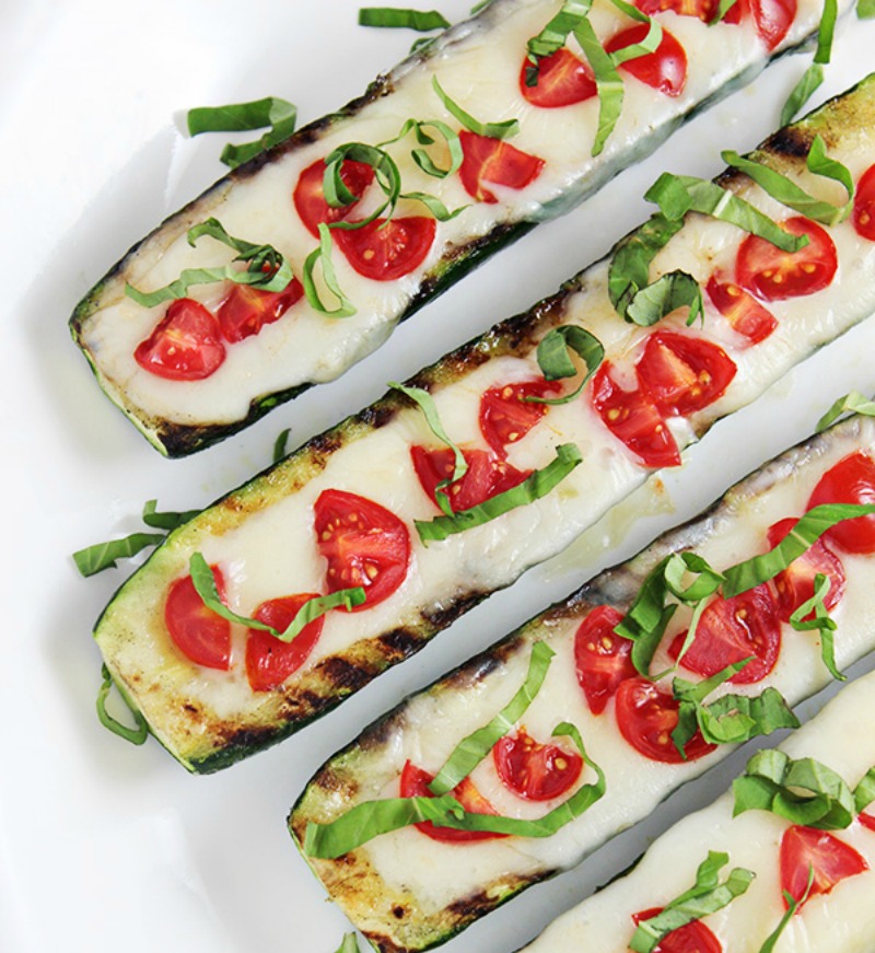 Zucchini caprese appetizers