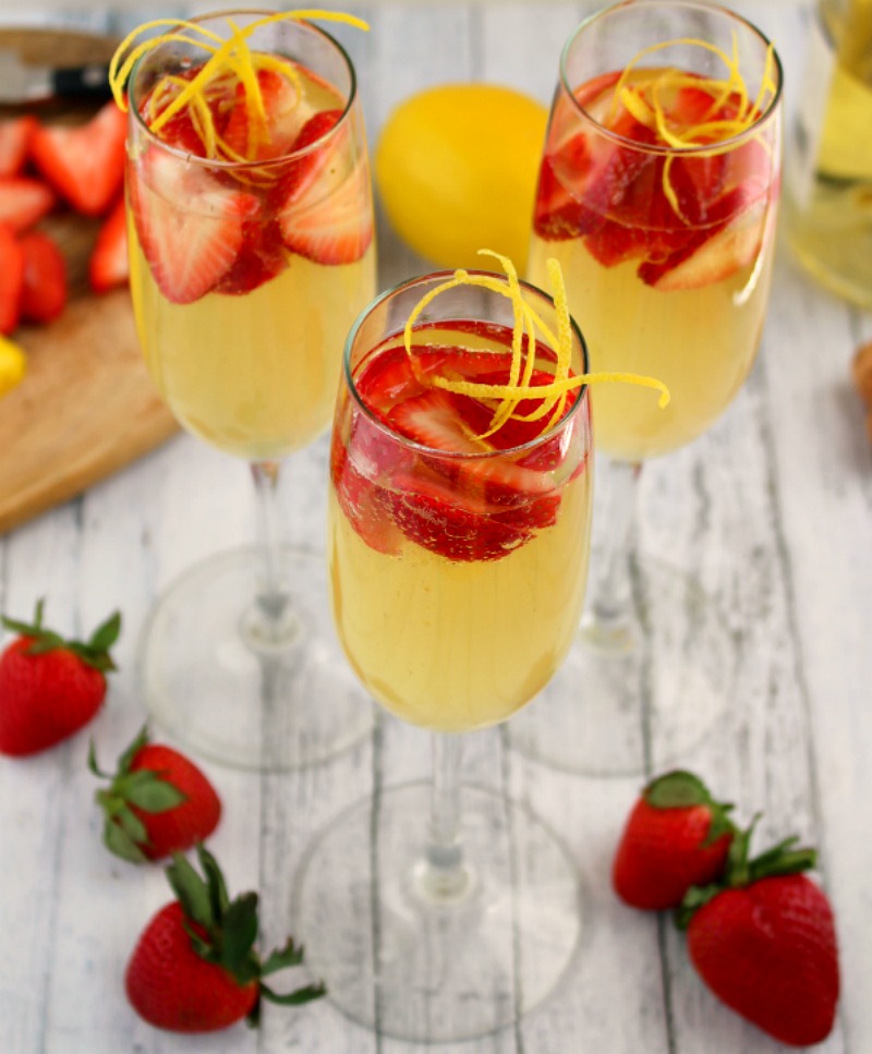strawberry limoncello cocktail