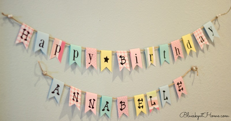 Easy DIY Birthday Banner (No Cutting Machine!) - How Sweet This Is