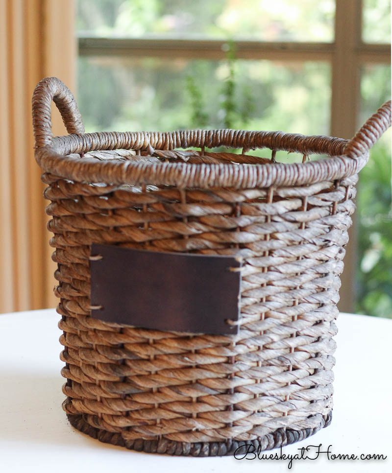 Anthropologie-Inspired DIY Woven Basket