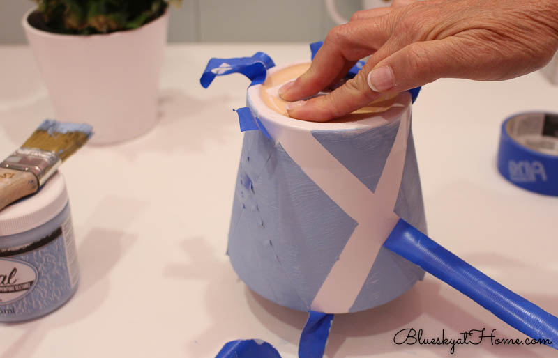 painting plain planters