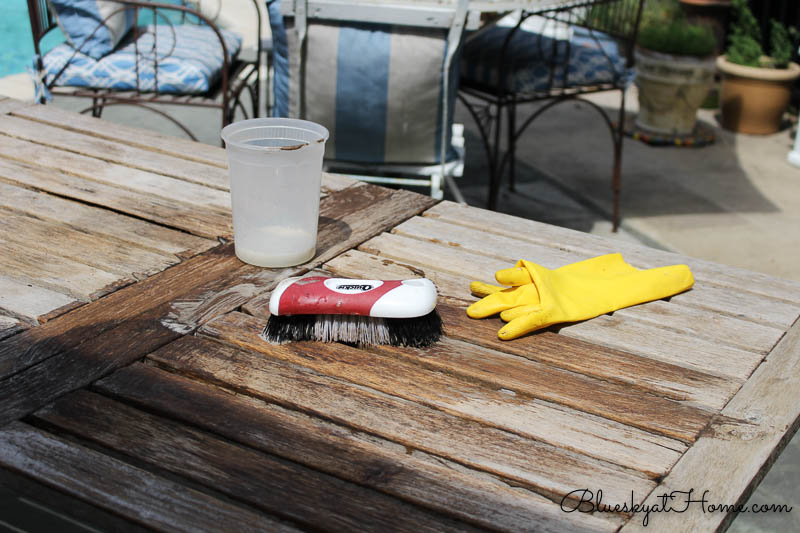 rescuing restoring teak table