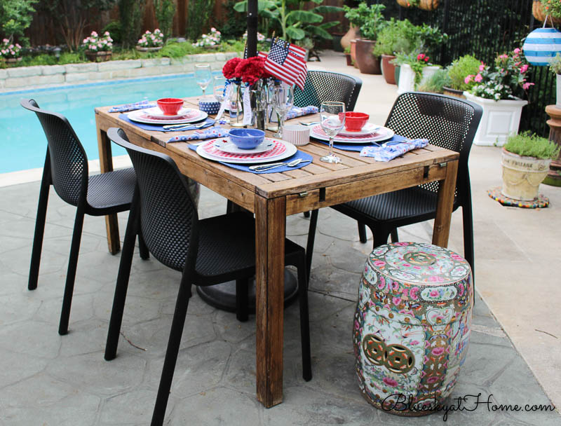 patio table with new chairs from Wayfair