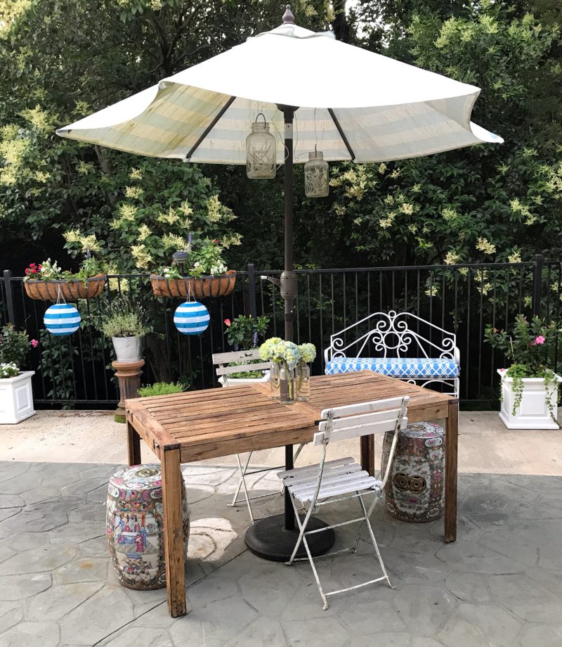 Patio dining table