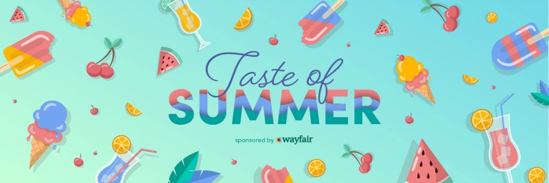 Wayfair Taste of Summer baner