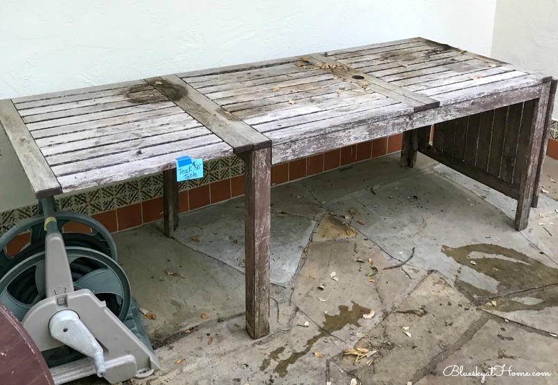 estate sale teak table