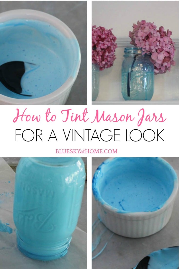 How to Tint Mason Jars for a Vintage Look