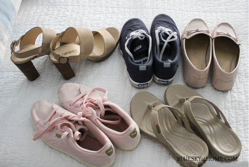 pile of shoes on floor