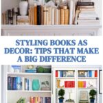 how to decorte with books graphic