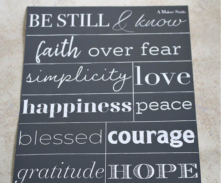 How to Stencil Books for Your Home Decor - Bluesky at Home