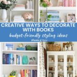 how to decorte with books graphic