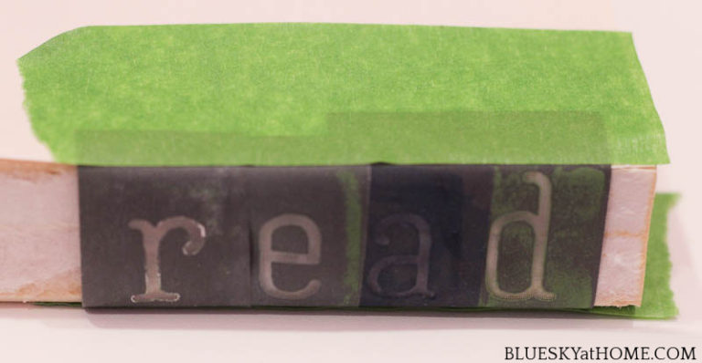 How to Stencil Books for Your Home Decor - Bluesky at Home