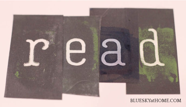 How to Stencil Books for Your Home Decor - Bluesky at Home