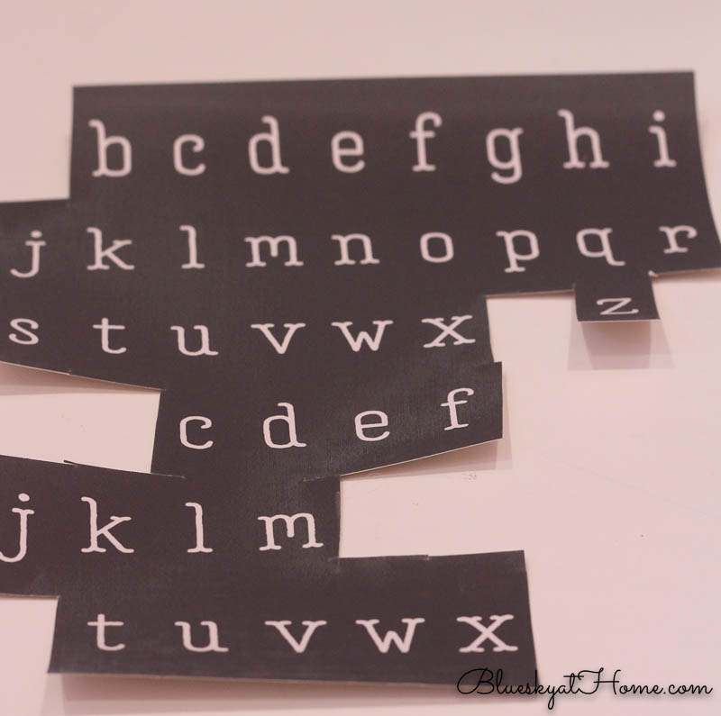 A Makers' Studio Alphabet stencil