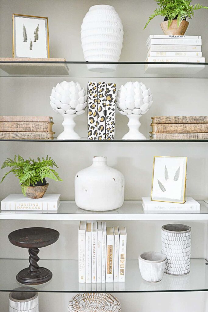 light, neutral summer bookcase