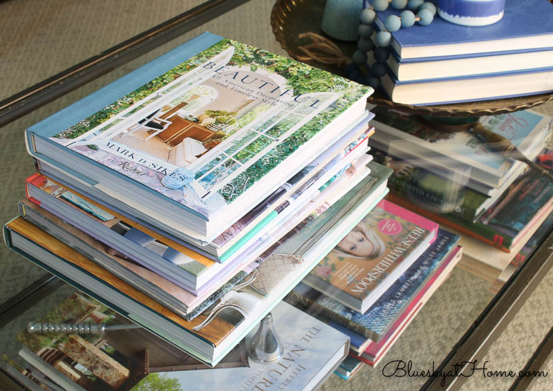 stack of coffee table books