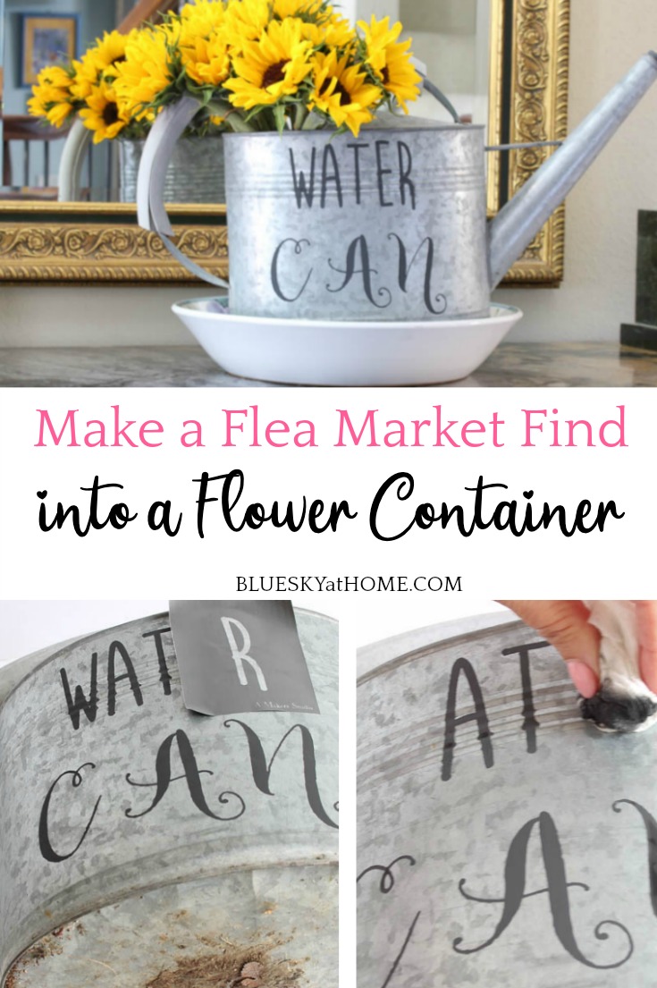 Make a Flea Market Find into a Flower Container