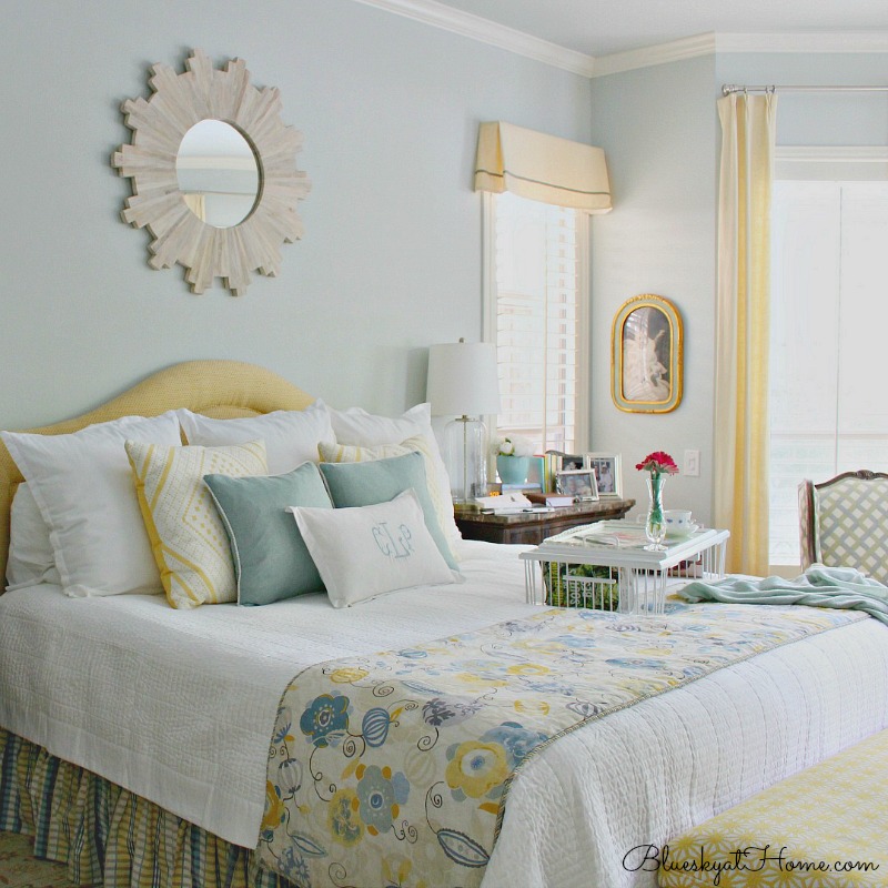 Master Bedroom with Sunburst Mirror